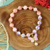 Butterfly Charm Beaded Bracelet – Festive Rakhi Design for Raksha Bandhan