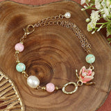 Heavy Metal Meena Rose bracelet, laid flat