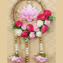 Load image into Gallery viewer, Lotus Floral Door Hangings  Pink Set of 2
