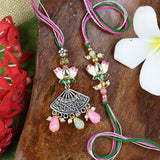 Oxidized Meena Bhaiya Bhabhi Rakhi Pair