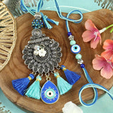 Evil Eye Oxidized Pendant Bhaiya Bhabhi Rakhi Pair