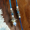 Evil Eye Pearl Drop Bhaiya Bhabhi Rakhi Pair [LS25-081]