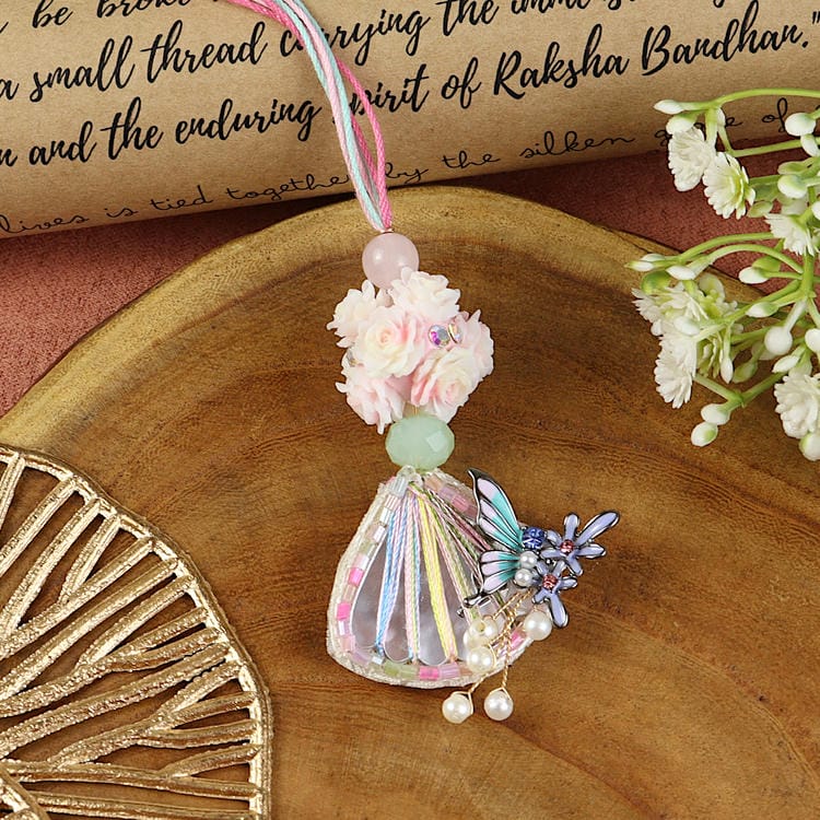 Fancy Rose Ball Butterfly Lumba, laid flat