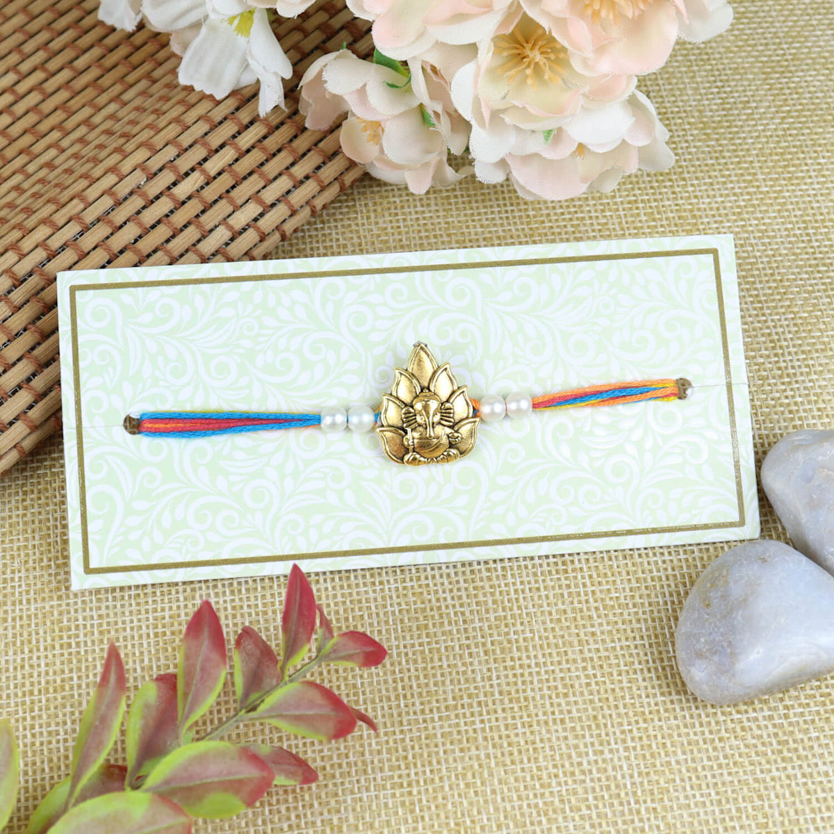 Ganesha Rakhi with Fancy Tassels