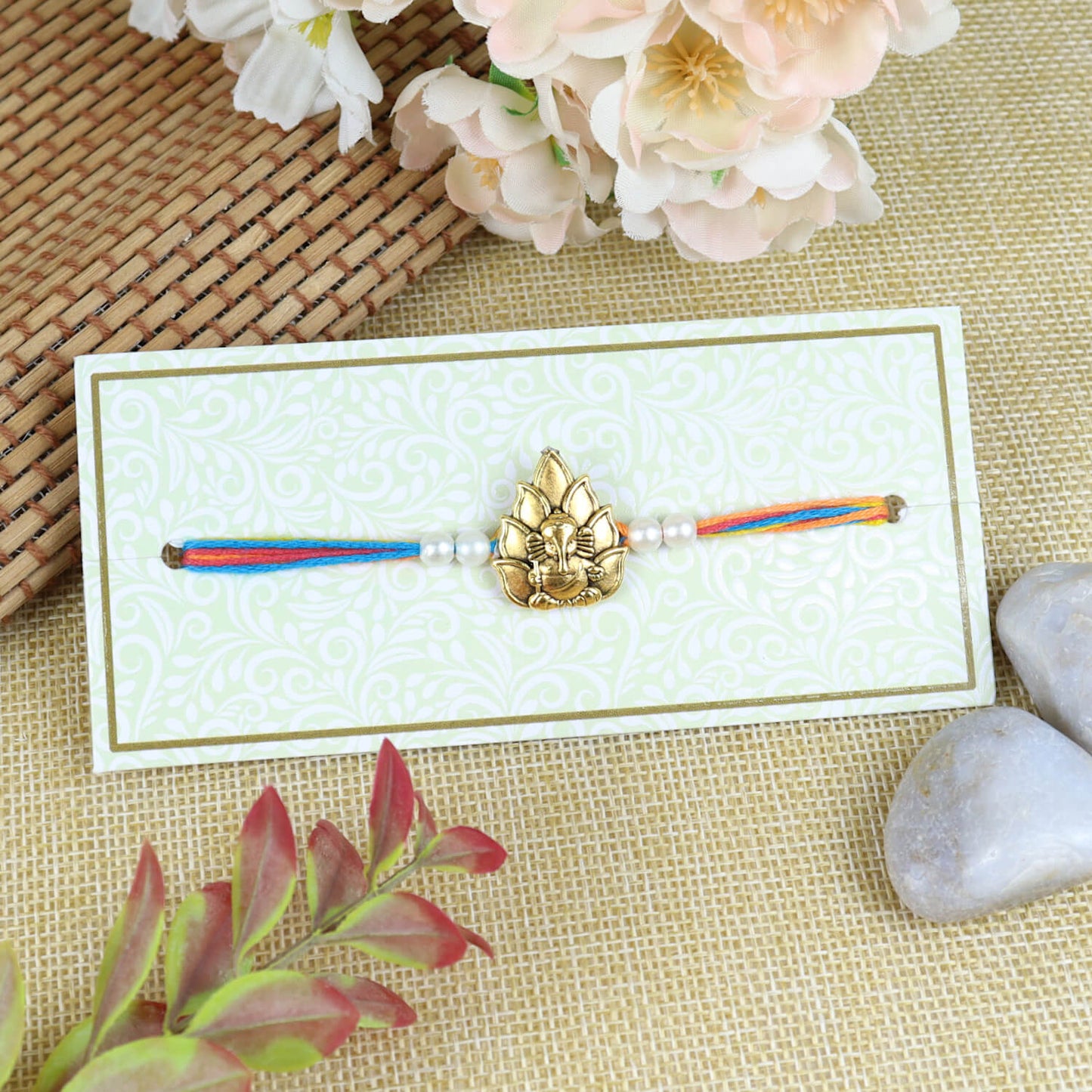 Ganesha Rakhi with Fancy Tassels
