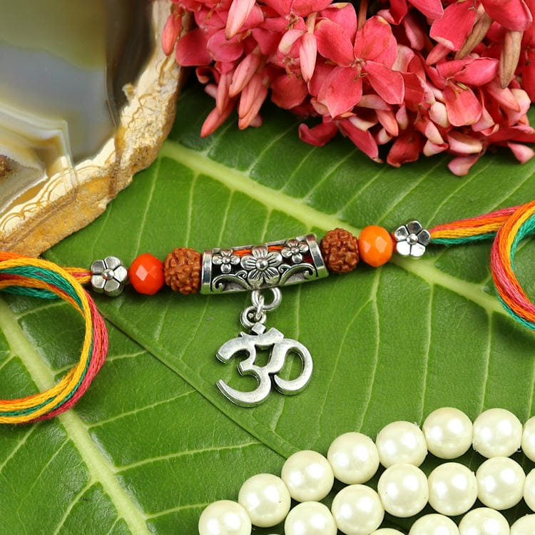 Om Charm Rudraksha Thread Rakhi