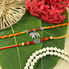 Set of 2 Om Elephant Rakhis – Designer Rakhi by Asthetika for Raksha Bandhan