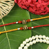 Set of 2 Ganesha Om Rakhis – Designer Rakhi by Asthetika for Raksha Bandhan