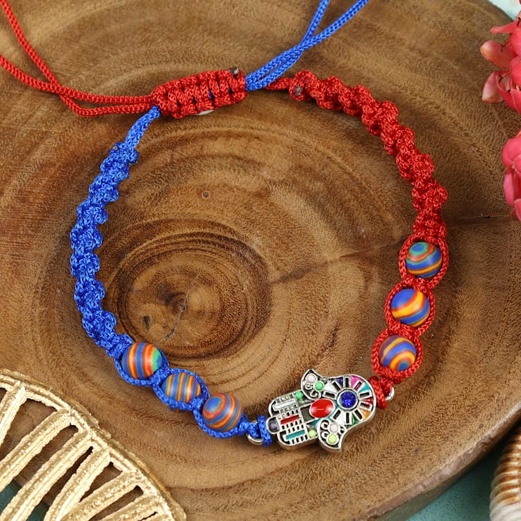 Macrame Hamsa Bracelet Rakhi