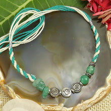 Load image into Gallery viewer, Green Aventurine Stone Healing Rakhi Packed in a Features Card

