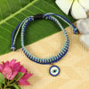 Evil Eye Charm Weaved Bracelet Rakhi