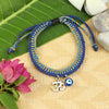Om Evil Eye Charm Weaved Bracelet Rakhi