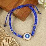 Evil Eye Drawstring Bracelet Rakhi