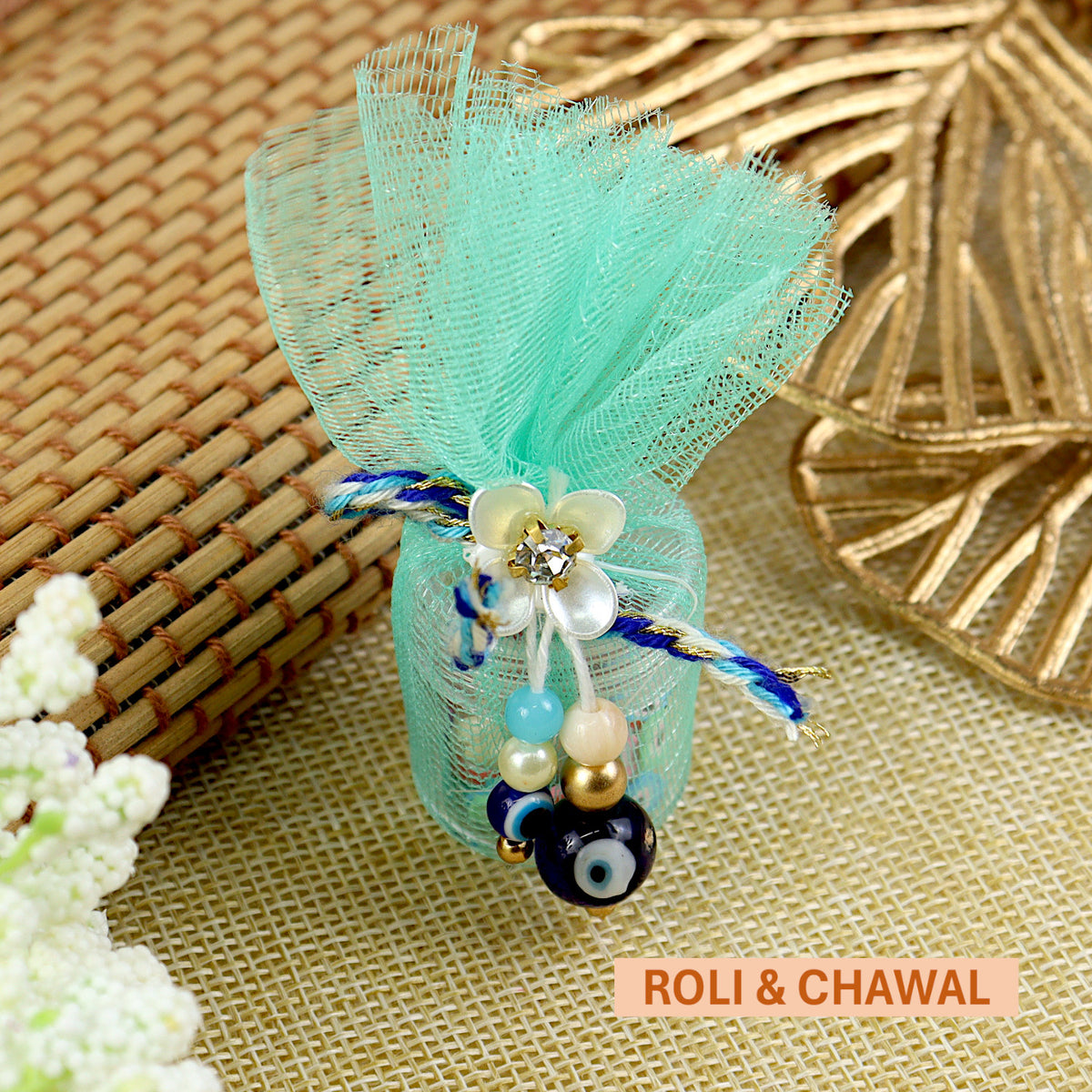 Evil Eye Net Dibbi Roli Chawal Set