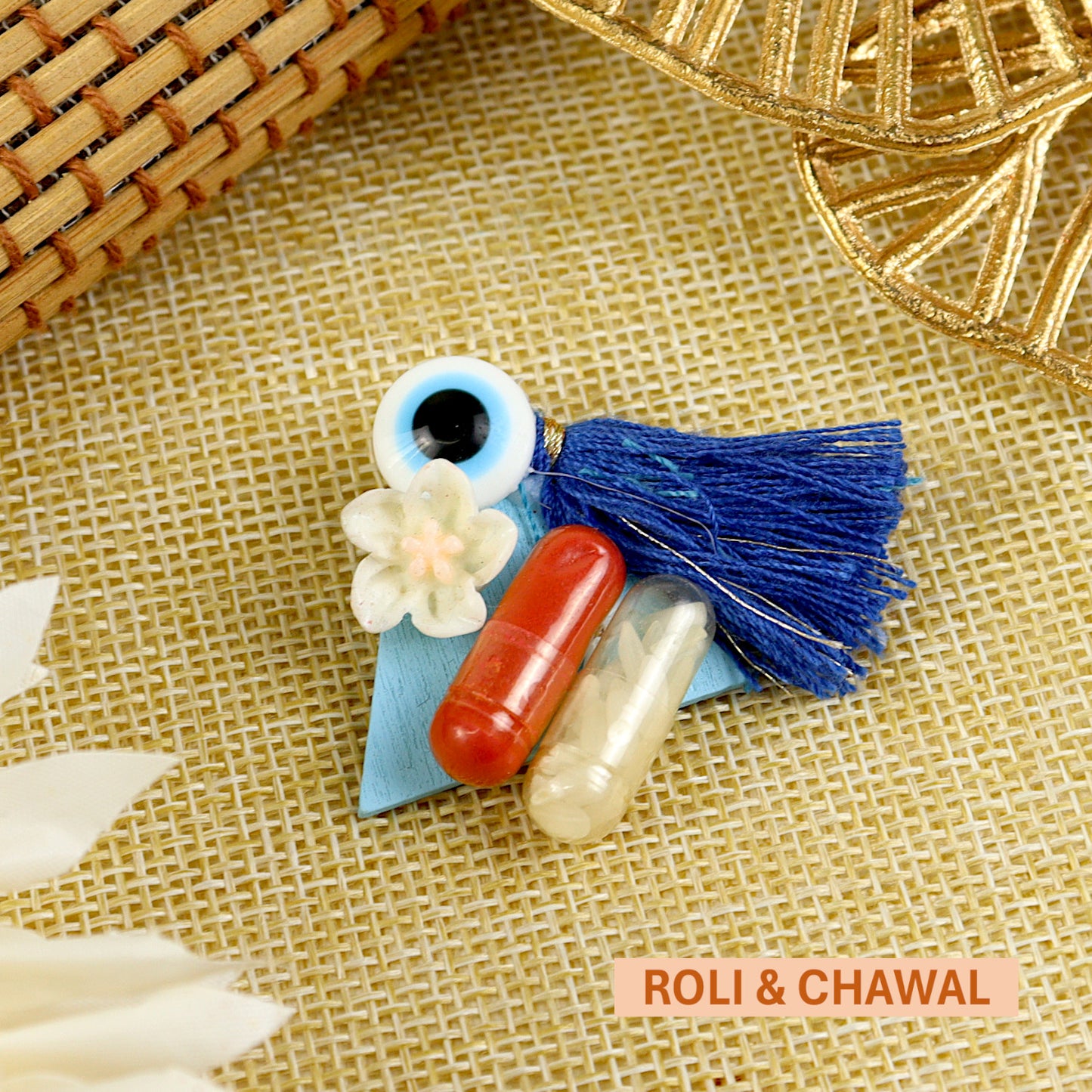 Evil Eye Tassel Roli Chawal Set