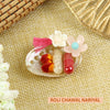 Mother-of-Pearl Resin Flower Roli Chawal Set