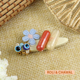 Evil Eye Flower Roli Chawal Set