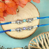 Elephant Charm Evil Eye Rakhis  [Set of 2]