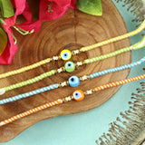 Set of 4 Evil Eye Beads Fancy Thread Rakhis – Designer Rakhi by Asthetika for Raksha Bandhan
