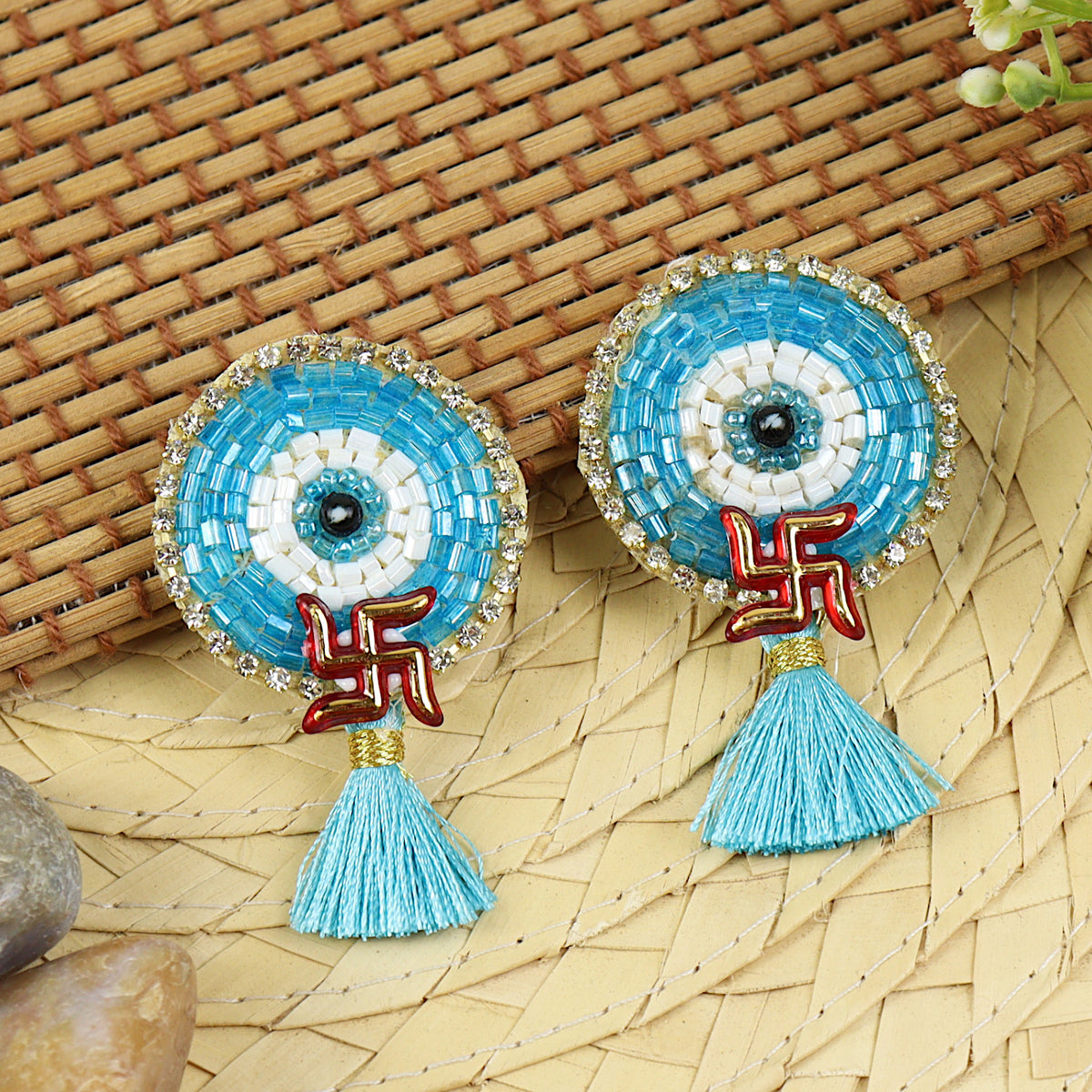 Festive Hand-Embroidered Evil Eye Soon