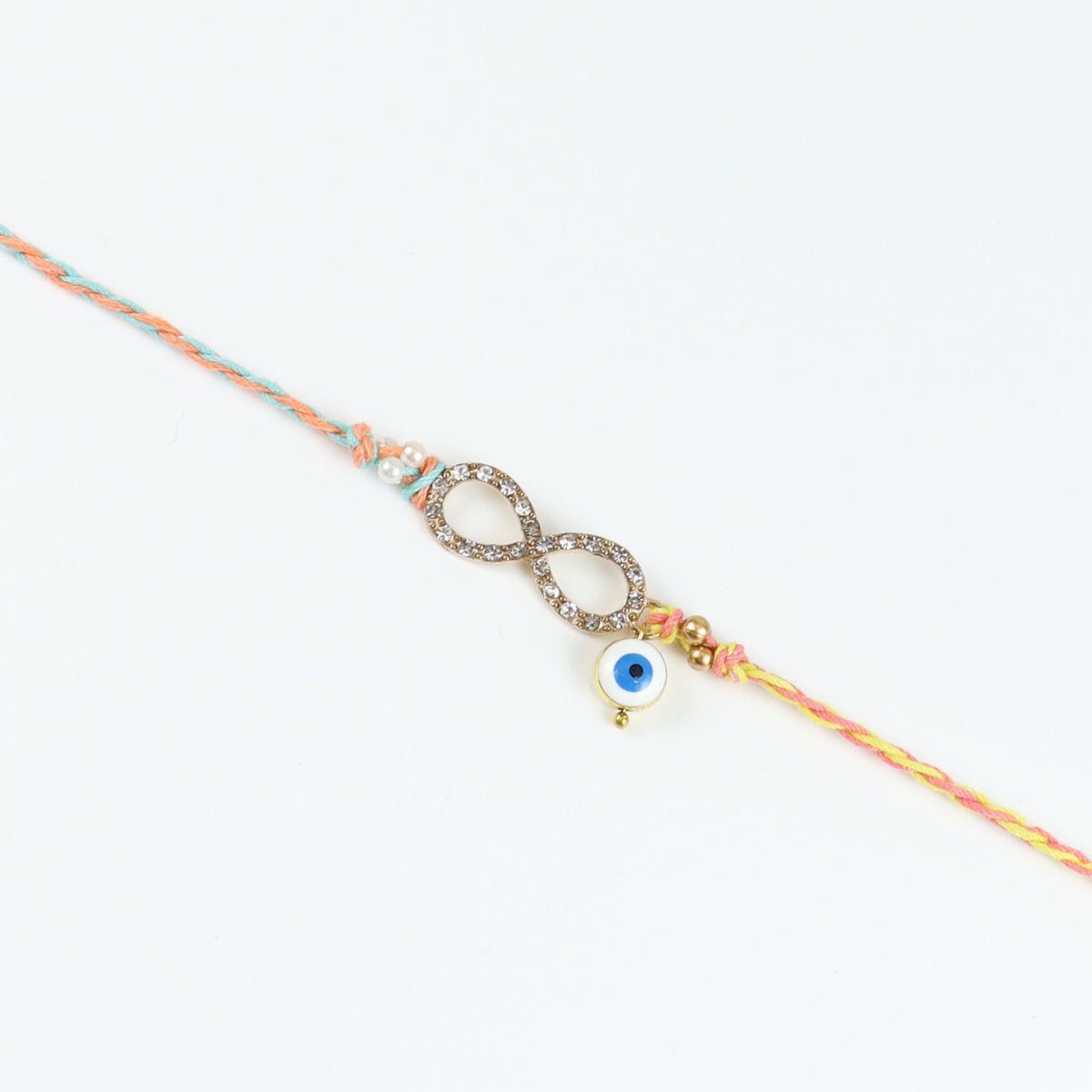 Infiniti Evil Eye Stone Rakhi