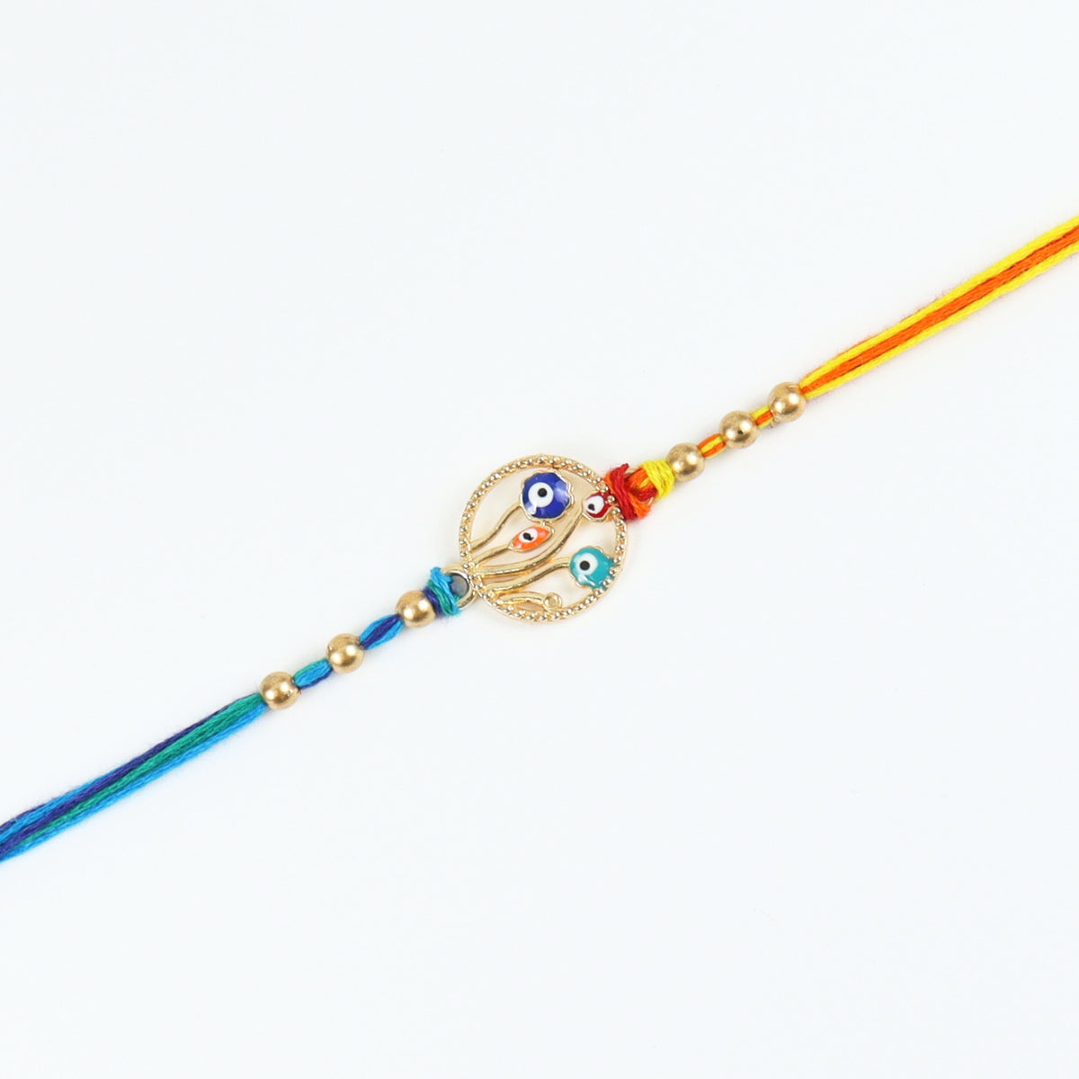 Colourful Evil Eye Stone Rakhi