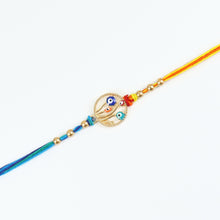 Load image into Gallery viewer, Colourful Evil Eye Stone Rakhi
