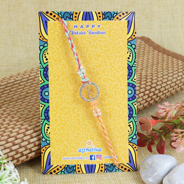 Infinity Diamond Stone Rakhi