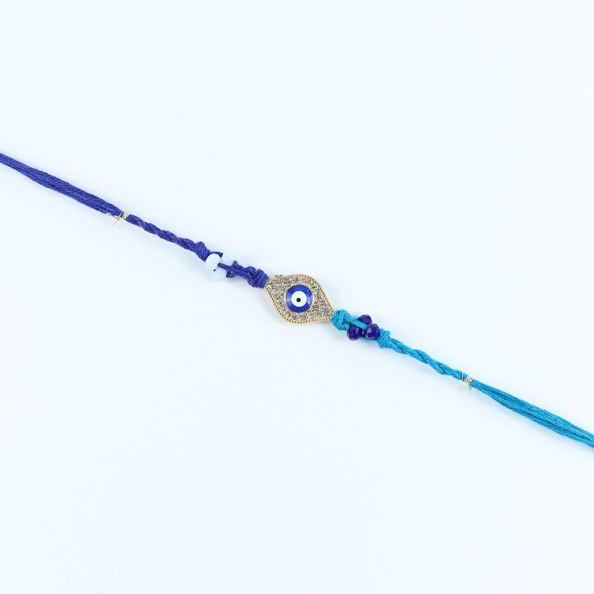 Evil Eye Diamond Stone Rakhi