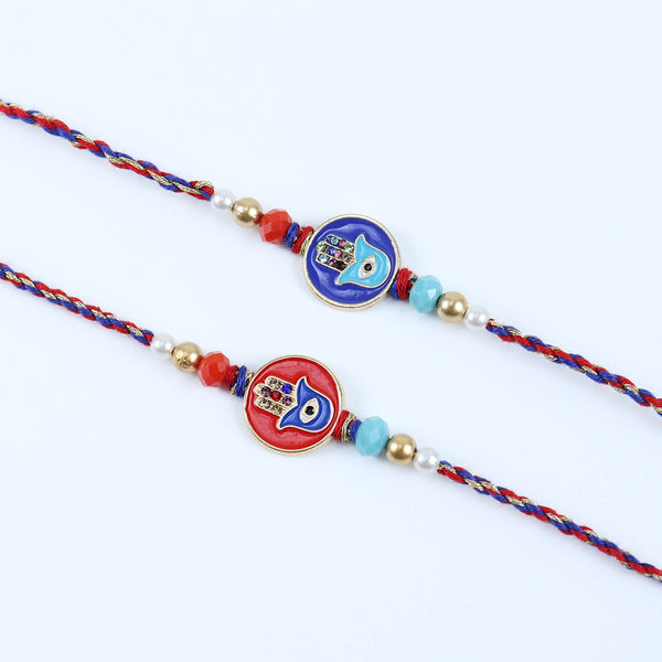 Hamsa Evil Eye Rakhis - Set of 2