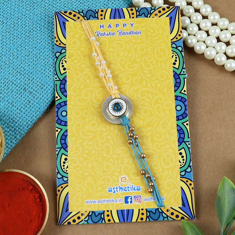 Evil Eye Mother of Pearl Rakhi