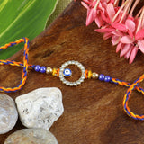 Evil Eye Diamond Ring Rakhi