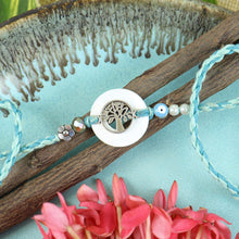 Load image into Gallery viewer, Tree of Life Shell Ring Rakhi
