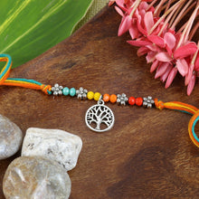 Load image into Gallery viewer, Tree of Life Floral Beads Rakhi
