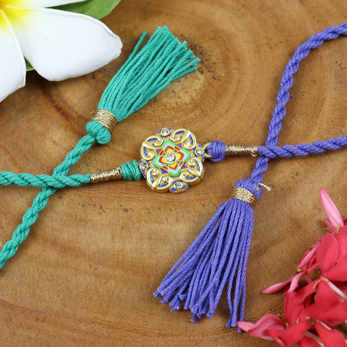 Printed Stone Inlay Rakhi 
