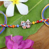Printed Stone Radha Krishna Rakhi 
