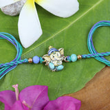Printed Stone Ganpati Rakhi 