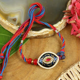 Meena Diamond Stone Rakhi