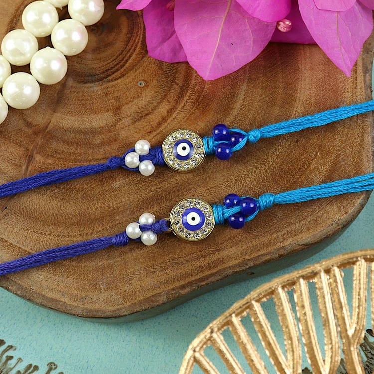 Evil Eye Diamond Studded Rakhis [Set of 2]