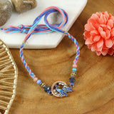 Peacock Diamond Stone Rakhi – Designer Rakhi by Asthetika for Raksha Bandhan