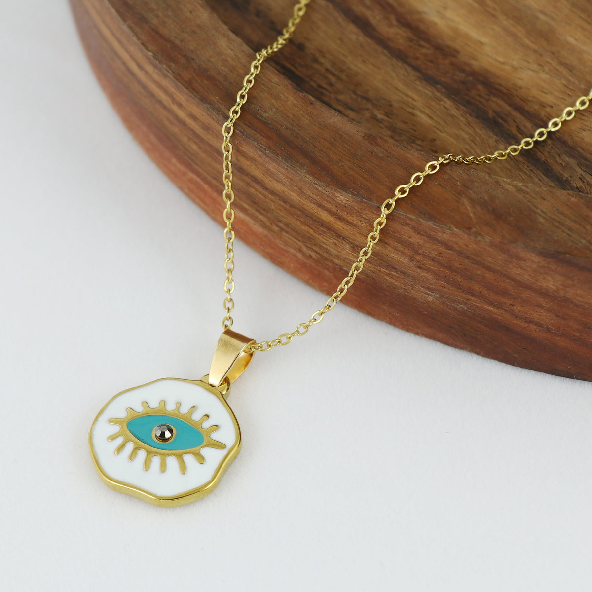 Pearls & Evil Eye Pendant Gift Set for Sister