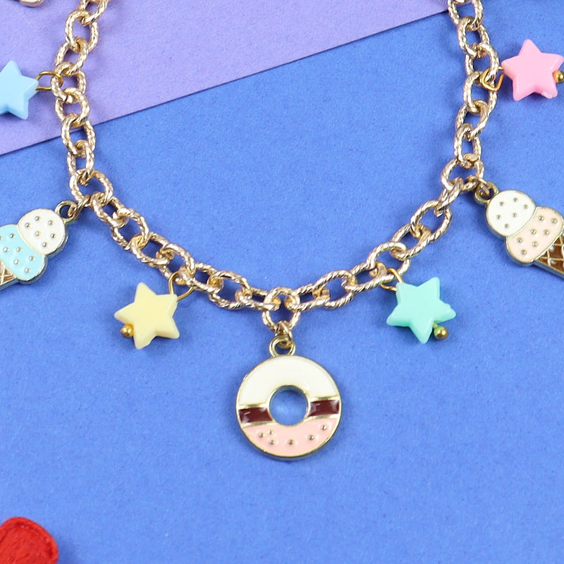 Ice-Cream Donut Charms Bracelet