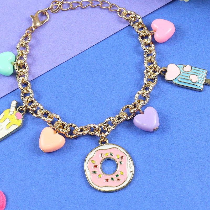 Ice-Cream Donut Charms Bracelet