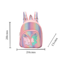 Load image into Gallery viewer, Butterfly Glitter Sequin Fashion Backpack - Light Pink
