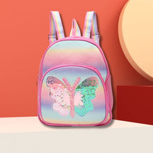 Load image into Gallery viewer, Butterfly Glitter Sequin Fashion Backpack - Pink
