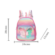 Load image into Gallery viewer, Butterfly Glitter Sequin Fashion Backpack - Pink
