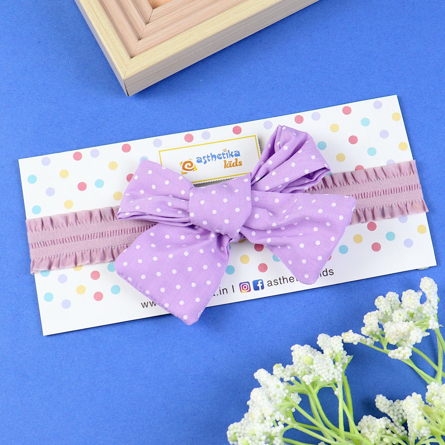 Polka Dot Bow Headband