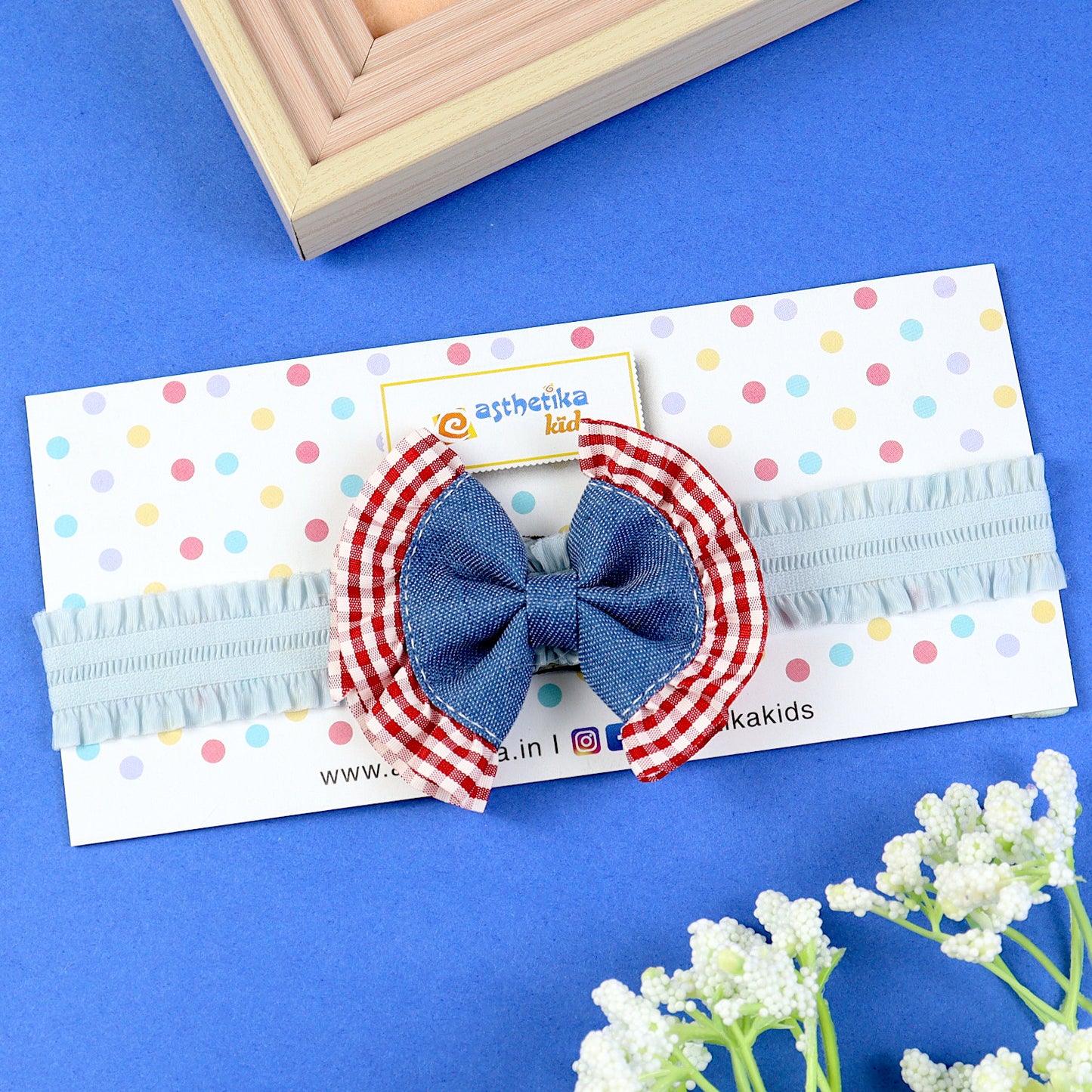 Denim Bow Headband