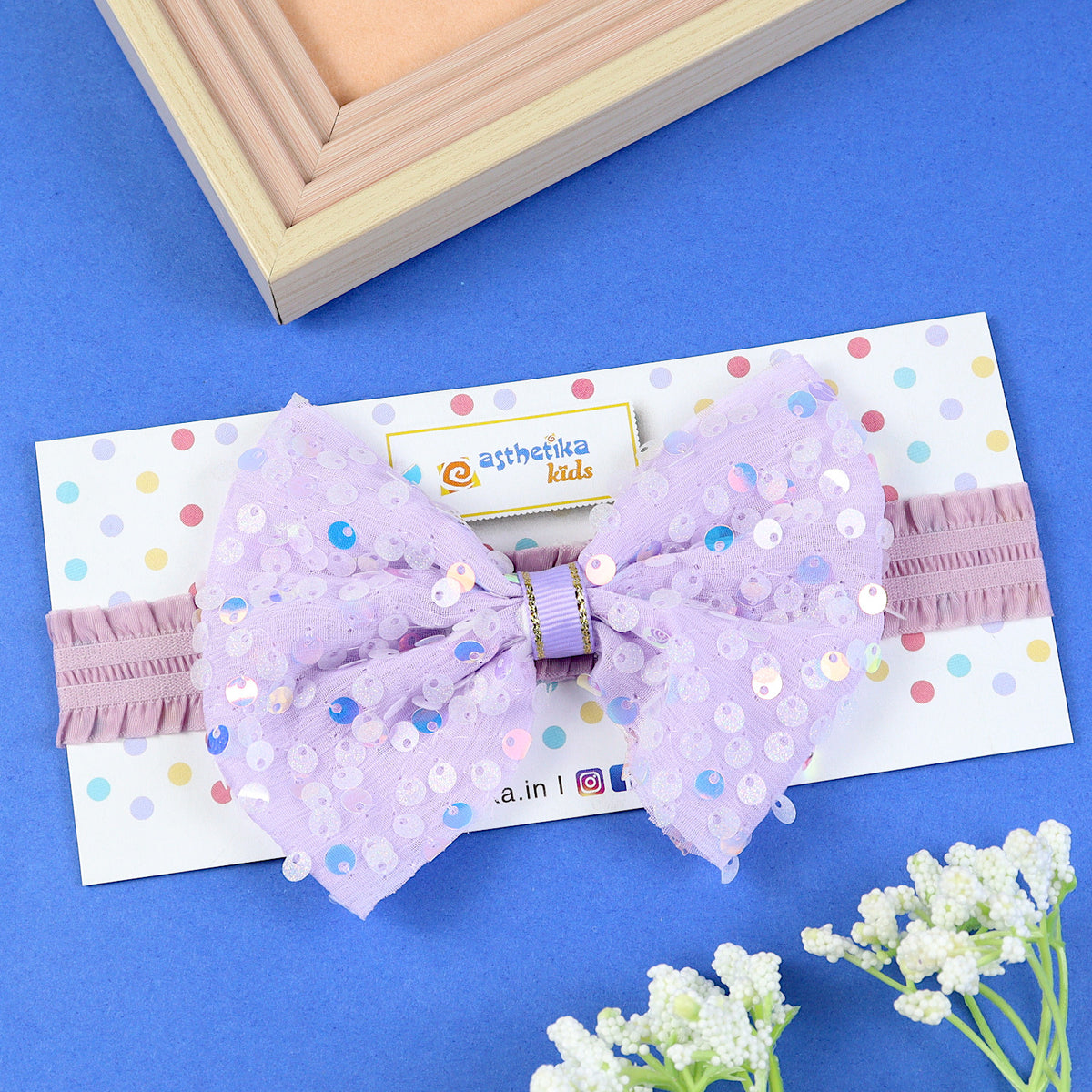 Glitter Bow Headband