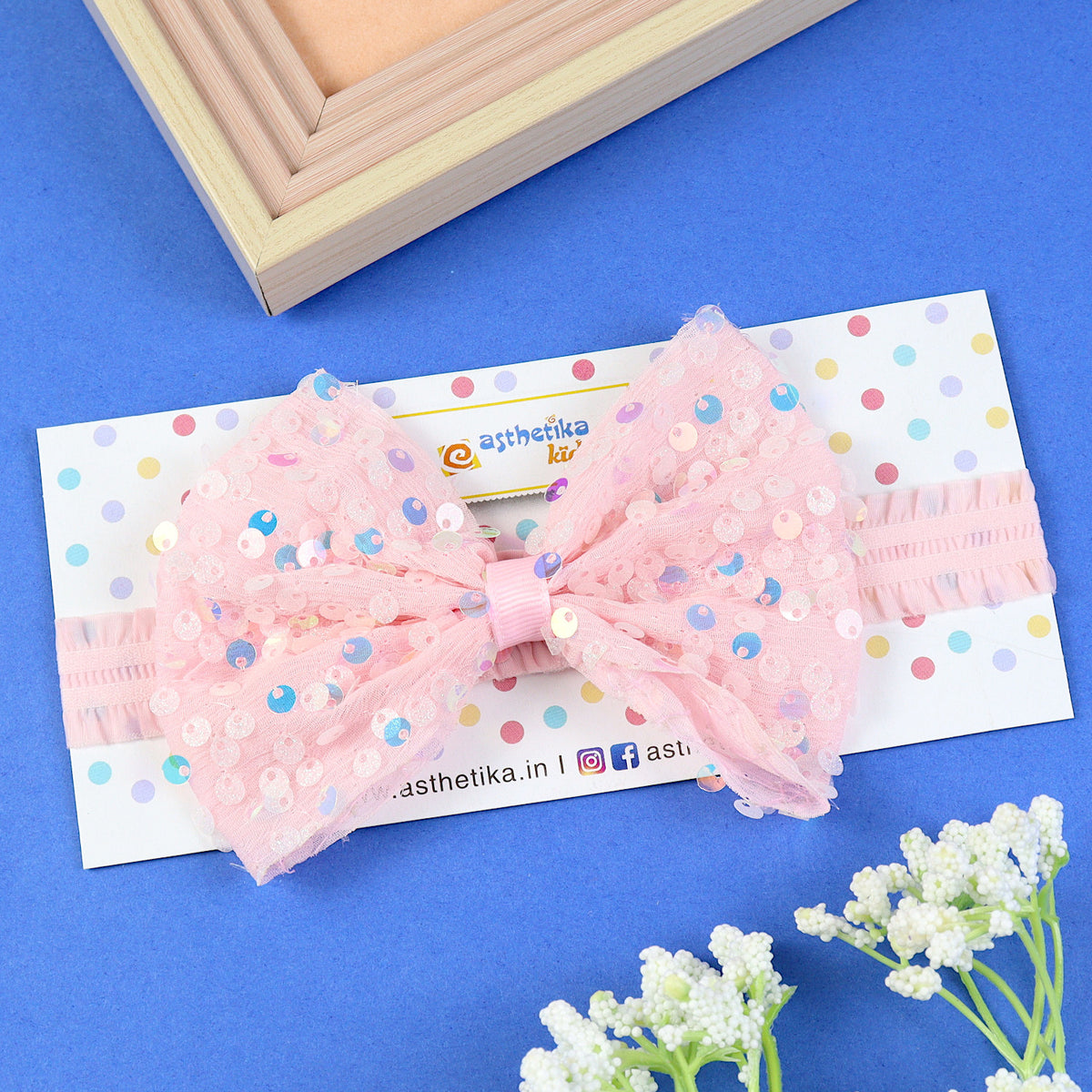 Glitter Bow Headband